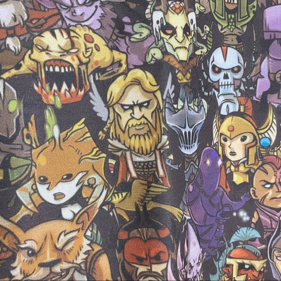 DOTA 2 Hero Collage Sketch Black Light Jacket Printed Graphic Plus Size XXL - Picture 7 of 15